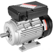 VEVOR 0,75 kW Elektromotor 1400 U/min, AC 220240 V 5,45 A, 80, B3-Rahmen, Luftkompressormotor einphasig, 19 mm Keilwelle, Rechts-/Linkslauf für