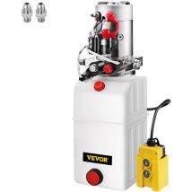 Mophorn - vevor 12V dc Pompe Hydraulique avec Grand Reservoir en Double Effet pour Ascenseur Automatique Remorque de Dechargement (6L), Atelier,