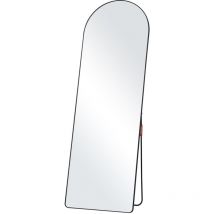 Arched Full Length Mirror, 65'' x 22'', Large Free Standing Leaning Hanging Wall Mounted Floor Mirror with Stand Aluminum Alloy Frame, Full Body