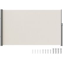 Vevor - Paravent Retractable Exterieur Double 63x118pouces, Store Lateral Paravent Exterieur Retractable, Auvent Store Lateral Enroulable Protege du