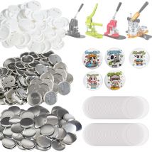 Mophorn - vevor Badge Personnalise 58 mm 500 Kits de Consommables Badges a Epingles Fournitures pour la Fabrication de Badge Rond avec Couvercle Fond