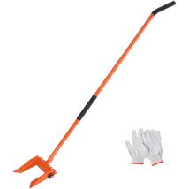 Vevor Barra de Palanca de Acero al Carbono Q235 Extractor de Paletas de 60' Carga de 2000 libras Herramienta de Desmontaje de Paletas Par de Guantes