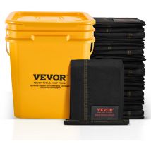 Vevor Barriere Anti-Inondation Lot de 10, Sacs contre les Inondations 153x15,5 cm, Dispositif pour Protection Inondations avec Seau en Plastique,