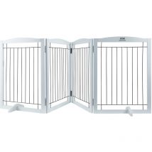 Vevor - Barriere autoportante pour animaux de compagnie, 32' de hauteur x 96,5' de largeur, barriere pliante a 4 panneaux pour chiens, adaptable aux