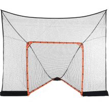 Vevor But de Crosse Hockey avec Couverture Etendue 3,6x2,8 m Cage de Lacrosse avec Filet et Sac de Transport Configuration Facile Equipement