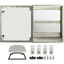 VEVOR Caja de Acero NEMA Caja Electrica de Fibra de Vidrio NEMA 4X de 60 x 50 x 23 cm IP66 a Prueba de Agua y Polvo Caja de Conexiones Electricas