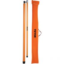Vevor - Canne Télescopique Mesure Hauteur, Bâton de Mesure de la Hauteur de Charge Plage 140-457 cm, en Fibre de Verre avec Poteau Réglable, Non