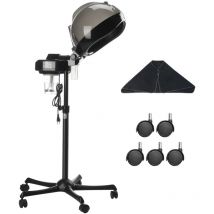 Vevor - Casque a vapeur cheveux professionnel pour revitalisation profondeur, chauffe-cheveux ionique capuche 300 mm hauteur reglable avec minuterie,