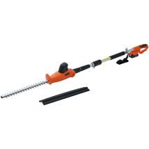 Cortasetos telescópico inalámbrico Mophorn de 20 v con cuchilla de 18' y potente herramienta de jardinería
