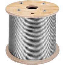 Mophorn - vevor Cuerda de Alambre de Acero Inoxidable T316 150 m, Cable de Alambre de 1 t con Resistencia a Rotura de 11,14 kn / 2,500 lbs,