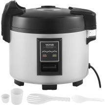 Cuiseur a Riz Commercial, Auto-cuiseur de Riz 45 Tasses 9 Litres, Grand Pot Interieur Antiadhesif, Cuisson Rapide, Maintien au Chaud 12 Heures, avec