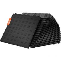 Mophorn - vevor Dalles de garage emboitables, lot de 50, revetement de sol garage en pp, 305 x 305 x 13,4 mm, texture double face antiderapante, pour