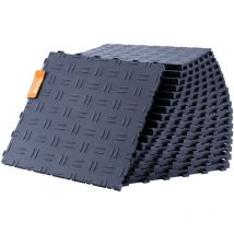 Mophorn - vevor Dalles de garage emboitables, lot de 50, revetement de sol garage pp, 305x305x13,4 mm, texture double face antiderapante pour