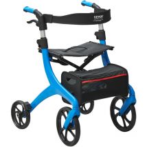 Mophorn - vevor Deambulateur pliable pour personnes agees et adultes, deambulateur leger en aluminium avec siege et poignee reglable, deambulateur