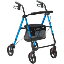 Mophorn - vevor Deambulateur pour personnes agees et adultes, rollator pliable en aluminium leger avec siege et poignee reglables, deambulateur