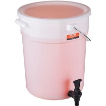 Distributeur de boissons de 5 gallons pour les fetes, avec robinet et couvercle, distributeur de l'eau de jus de limonade glaceé - Vevor