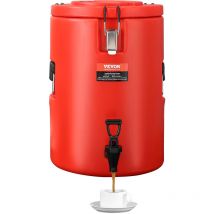 Vevor Distributeur de Boissons Isotherme 17,2L Distributeur d'Eau Chaude et Froide Non Electrique Inox Alimentaire Conservation 10H Conteneur