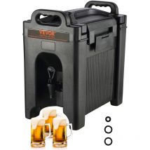 Vevor Distributeur de Boissons Isotherme 9,5 l Distributeur d'Eau Chaude et Froide Non Electrique Conservation 10 h Conteneur Isotherme avec Robinet