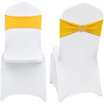 Vevor - Fajas para Sillas Plegables de Elastano Elástico, Fundas para Sillas Universales con Fajas para Sillas, Fundas Protectoras Lavables