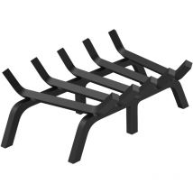 Mophorn - vevor Fireplace Log Grate, 24 inch Heavy Duty Fireplace Grate with 6 Support Legs, 3/4'' Solid Powder-coated Steel Bars, Log Firewood