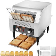 Mophorn - vevor Grille-Pain a Convoyeur Commercial 300 Tranche par Heure Toaster Grille Pain Inox 2200 w 7 Reglages de Vitesses avec Ramasse-Miettes