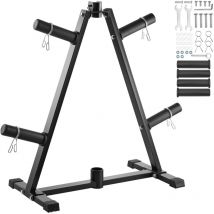 Hantelscheibenständer A-Rahmen-Hantelscheibenbaum für 2-Zoll-Hantelscheiben, Hantelscheibenbaum, 136 kg Tragkraft, Gewichtsaufbewahrungshalter,