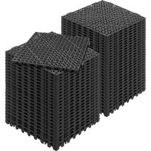 VEVOR Ineinandergreifende Fliesen 55 Stk. Bodenfliesen Drainage-Bodenfliesen, Bodenfliesen 30 x 30 cm Außenbereich Quadratische Bodenfliesen Terrasse