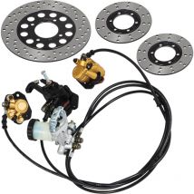 Mophorn - vevor Kit Complet de Maitre-cylindre de Frein Go-Kart KD150BRKIT Kart, Compatible avec les Karts Hammerhead et Trailmaster et Autres Karts