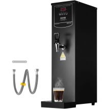 VEVOR kommerzieller Wasserkocher 20 L, elektrischer Heißwasserspender mit Heizrohr aus Edelstahl, 2500 W, schrittweise schnelle Aufheizung, 50 L pro