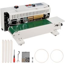 Vevor - Kontinuierliche BeutelbandVersiegelungsmaschine,0,24-0,47Zoll/6-12 mm Siegelbreite,Horizontale Bandsiegelmaschine mit
