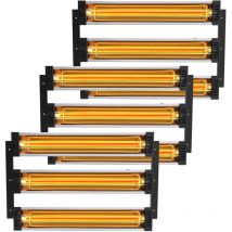 VEVOR Lampe a polymerisation de peinture infrarouge 3000 W 3PCS pulverisation