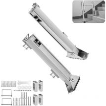 Vevor - Leiternivellierer, 288 mm ausziehbare Leiternivellierwerkzeug aus Stahl, Schnellspanner, Treppenleiterstabilisator, einfach zu verwenden,