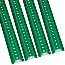 VEVOR Lot de 4 poteaux de signalisation en U de 1,8 m,en acier vert durable,ideal pour les jardins,les cours,les fermes ou les carrefours