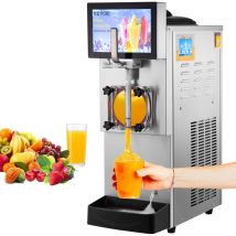 Mophorn - vevor Machine a Granites Commerciale 8L Machine a Granitas en Inox Alimentaire Machine a Slushie Refrigeration Rapide Panneau Intelligent