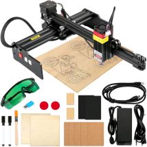 Mophorn - Graveur laser portable 7,5' x 6,7' Grande zone de gravure 4,5 w Machine Gravure Laser 6000 mm/min Carte Mere avec Processeurs Doubles pour