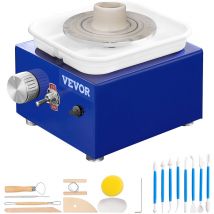 Mophorn - vevor Mini Tour de Potier 6,5/10 cm de Dia. Roue de Poterie Electrique 30 w 0-300 tr/min Machine de Poterie Electrique Charge 1 kg d'Argile