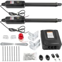 Vevor - Ouvre-porte automatique electrique, capacite 300 kg, ouvre-porte double battant, longueur 2,7 m, vitesse 16 mm/s, 50 w, kit complet a