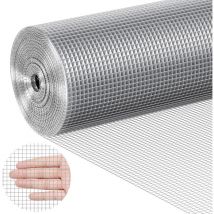 Mophorn - vevor Panno per Ferramenta 1220 mm x 30,48 m Calibro 23 Rotolo di Rete Metallica Zincata a Caldo, Recinzione Filo Metallico per Polli,Rete