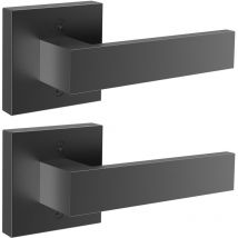 Mophorn - vevor Par de Manijas de Puerta sin Orificio Manija de Puerta Decorativa Reversible Tirar/Empujar Unilateral Derecha-izquierda sin Cerradura
