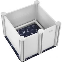 Vevor - Parc de Mise Bas pour Chien, 72x72x46 cm, Caisse de Mise Bas pour Chiens et Chiots, avec Rails et Tapis de Pipi Lavable, Boite de Naissance