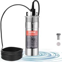 Mophorn - vevor Pompe a eau solaire, 120 w, pompe de puits profond submersible, 12 v cc, 3,2 gpm, levage 70 m, submersion maximale 30 m, pompe a eau