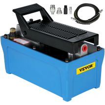 VEVOR Pompe a Pied Hydraulique Pneumatique 1,6 L, Kit de Pompe Hydraulique a Pedale 700 kg/cm², Machine a Pneus Voiture Controle au Pied, Pompe