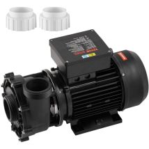 Pompe de Spa a 2 Vitesses, Cadre 56, Pompe pour Bain a Remous, Haute Vitesse 1600 w Debit 39 m³/h 15 m ou Basse Vitesse 400 w Debit 19 m³/h 3,9 m,