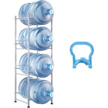 Porte-bouteilles deeau a 4 niveaux, porte-bouteilles de 5 gallons, porte-bouteilles deeau a une rangee pour 4 bouteilles, porte-bouteilles deeau