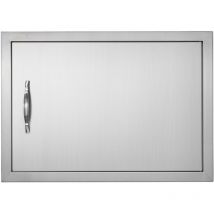 Mophorn - vevor Porte deAcces pour Barbecue, Simple Porte de Cuisine Exterieure 610x432x46 mm, Porte Encastree en Acier Inoxydable Reversible, avec