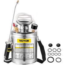 Vevor - Husuper Pulverisateur Inox 4L Brumisateur Jardin pour Plante pour Jardinage Domestique et Nettoyage au Sol