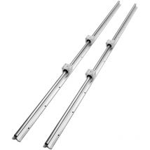 VEVOR Rail de Guidage Lineaire SBR16 1500 mm 2PCS Rails Lineaires 1500 mm 4PCS Blocs Roulement SBR16UU Kit Glissieres a Roulement Lineaire pour