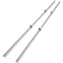 Vevor Rail de Guidage Lineaire SBR20 2200 mm 2PCS Rails Lineaires 2200 mm 4PCS Blocs Roulement SBR20UU Kit Glissieres a Roulement Lineaire pour