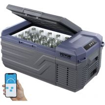 Refrigerateur Portable a Compression 15 l, Mini Frigo de Voiture Maison 12/24 v cc et 100-240 v ca, Glaciere a Zone Unique, -20 °c a 20 °c