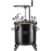 Reservoir de Peinture sous Pression 20 l, Pot de Pression de Peinture Pression Reglable 70 psi, Systeme de Pulverisation de Peinture en Acier, avec